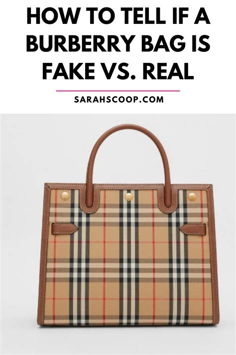 burberry bag fake vs real|100 authentic burberry bag.